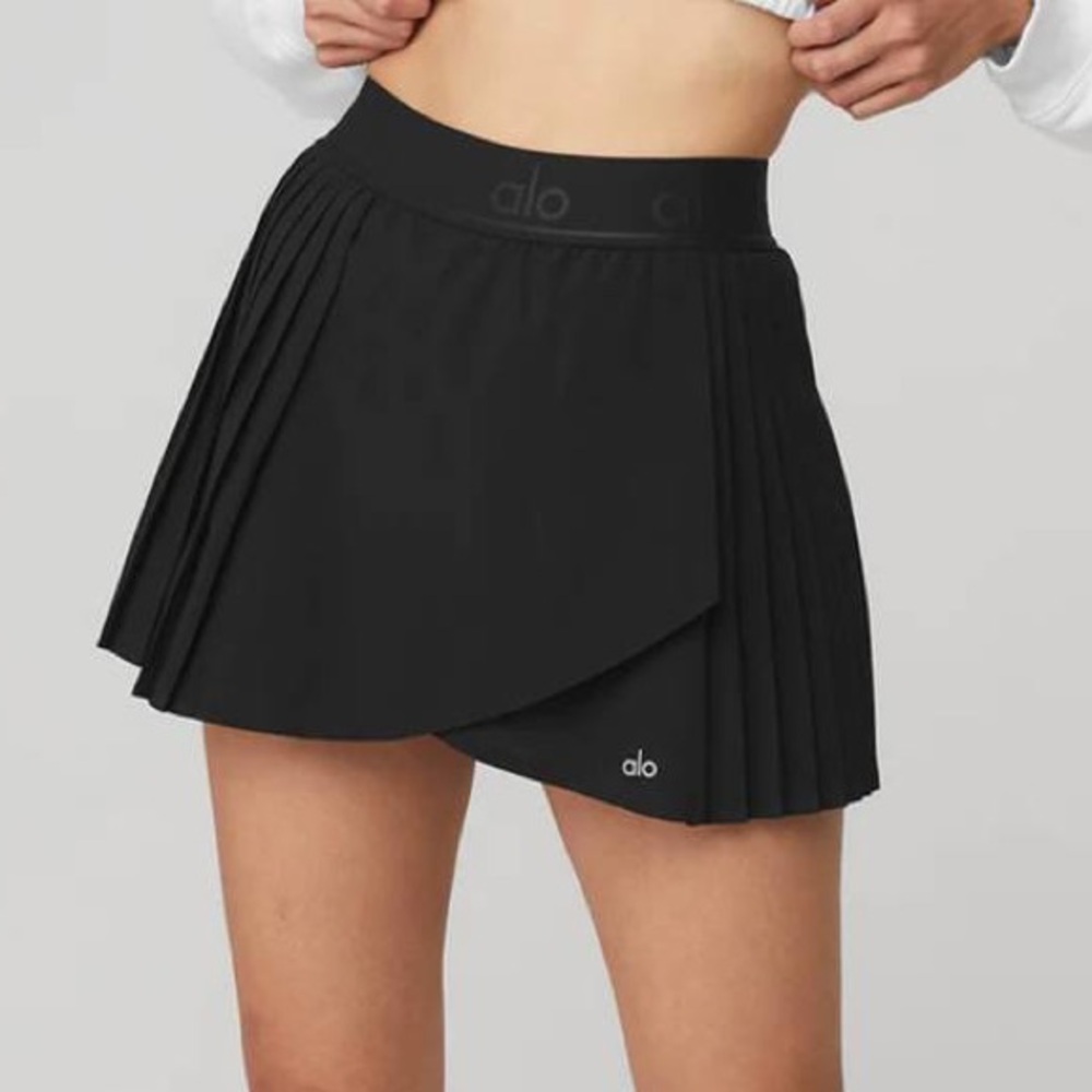 All Yoga Aces Tennis Skirt Black - Large